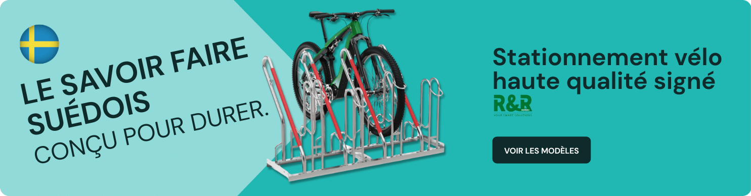 Rack à vélos R&R Nordic – stationnement vélo haute qualité issu du savoir-faire suédois